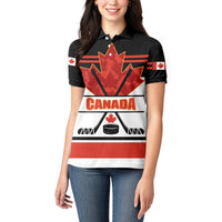 Canada Hockey 2024 Women Polo Shirt Hockey is Canada Game - Wonder Print Shop