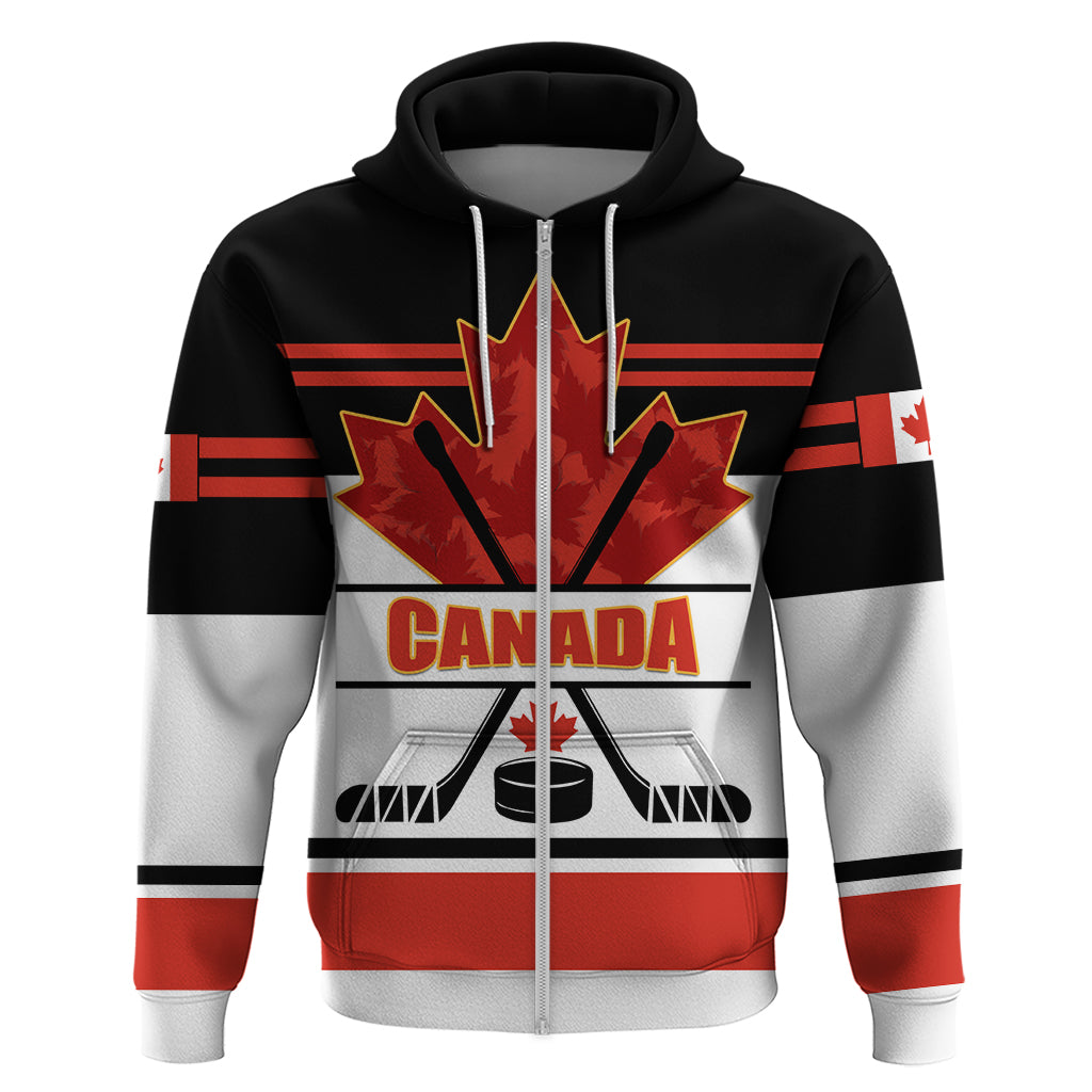 Canada Hockey 2024 Zip Hoodie Hockey is Canada Game - Wonder Print Shop
