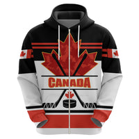 Canada Hockey 2024 Zip Hoodie Hockey is Canada Game - Wonder Print Shop