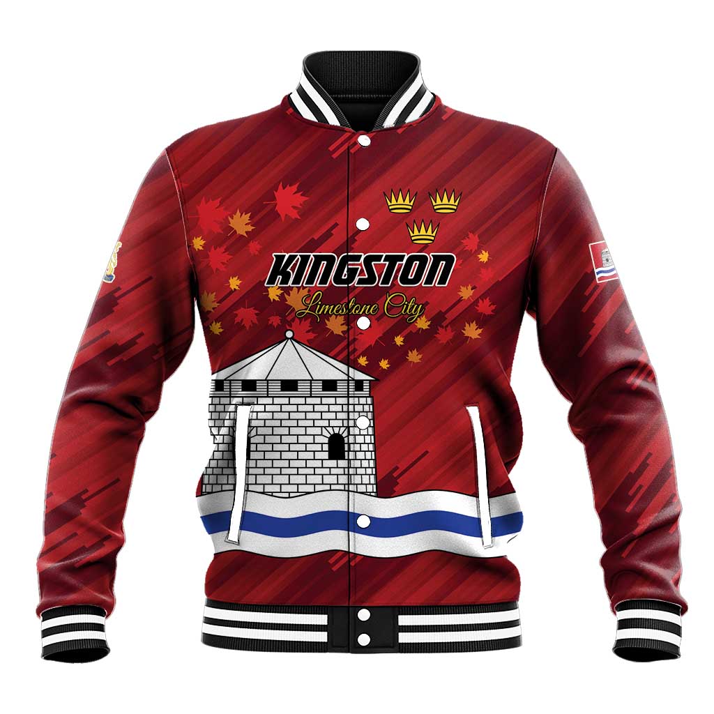 Personalised Kingston Baseball Jacket Antiquitate Civilitate Humanitate