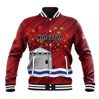 Personalised Kingston Baseball Jacket Antiquitate Civilitate Humanitate