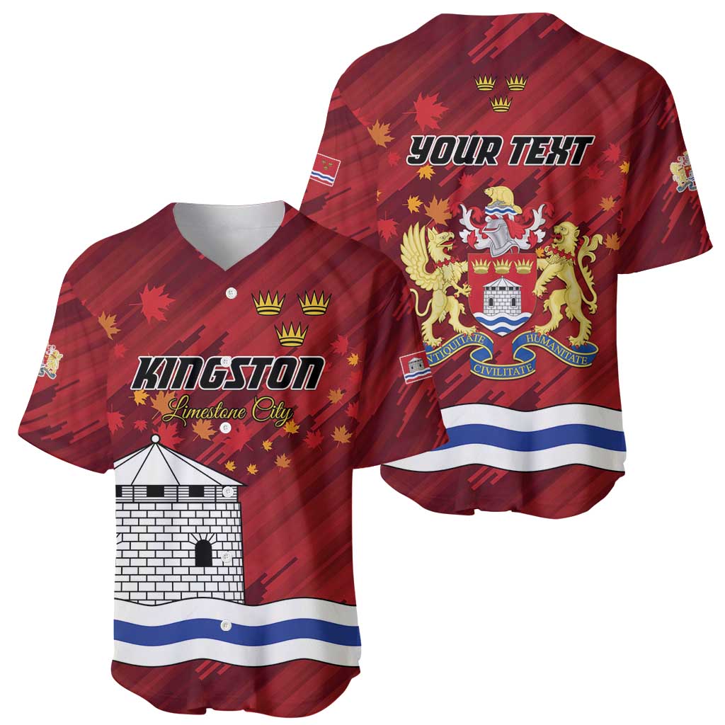 Personalised Kingston Baseball Jersey Antiquitate Civilitate Humanitate
