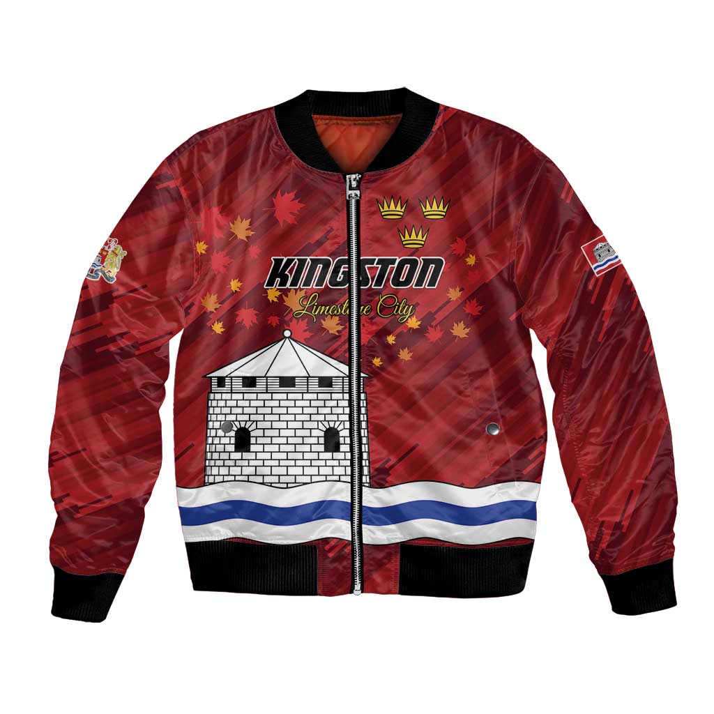 Personalised Kingston Bomber Jacket Antiquitate Civilitate Humanitate