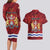 Personalised Kingston Couples Matching Long Sleeve Bodycon Dress and Hawaiian Shirt Antiquitate Civilitate Humanitate