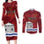 Personalised Kingston Couples Matching Long Sleeve Bodycon Dress and Long Sleeve Button Shirt Antiquitate Civilitate Humanitate