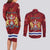 Personalised Kingston Couples Matching Long Sleeve Bodycon Dress and Long Sleeve Button Shirt Antiquitate Civilitate Humanitate