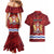 Personalised Kingston Couples Matching Mermaid Dress and Hawaiian Shirt Antiquitate Civilitate Humanitate