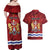 Personalised Kingston Couples Matching Off Shoulder Maxi Dress and Hawaiian Shirt Antiquitate Civilitate Humanitate