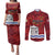 Personalised Kingston Couples Matching Puletasi and Long Sleeve Button Shirt Antiquitate Civilitate Humanitate