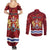 Personalised Kingston Couples Matching Summer Maxi Dress and Long Sleeve Button Shirt Antiquitate Civilitate Humanitate