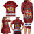 Personalised Kingston Family Matching Long Sleeve Bodycon Dress and Hawaiian Shirt Antiquitate Civilitate Humanitate