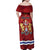 Personalised Kingston Family Matching Off Shoulder Maxi Dress and Hawaiian Shirt Antiquitate Civilitate Humanitate