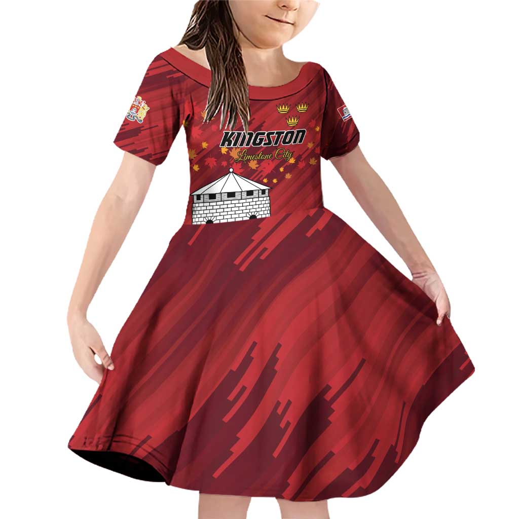 Personalised Kingston Family Matching Off Shoulder Short Dress and Hawaiian Shirt Antiquitate Civilitate Humanitate