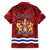 Personalised Kingston Family Matching Off Shoulder Short Dress and Hawaiian Shirt Antiquitate Civilitate Humanitate