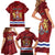 Personalised Kingston Family Matching Short Sleeve Bodycon Dress and Hawaiian Shirt Antiquitate Civilitate Humanitate