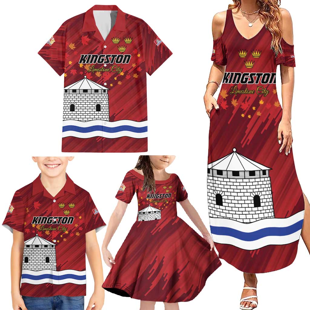 Personalised Kingston Family Matching Summer Maxi Dress and Hawaiian Shirt Antiquitate Civilitate Humanitate