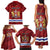 Personalised Kingston Family Matching Tank Maxi Dress and Hawaiian Shirt Antiquitate Civilitate Humanitate