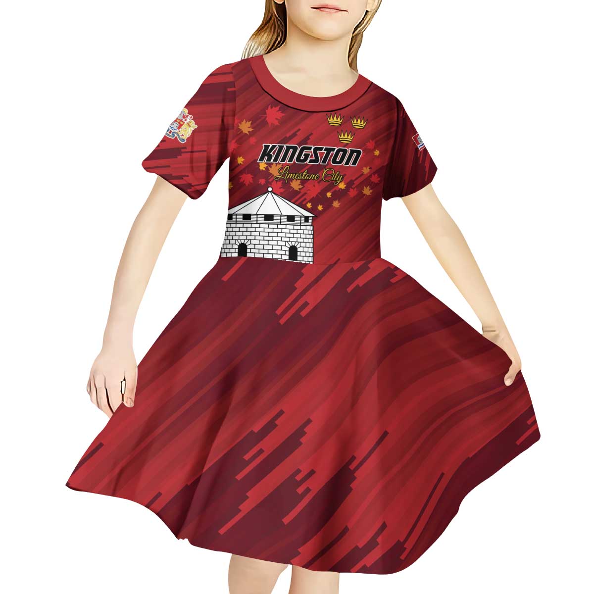 Personalised Kingston Kid Short Sleeve Dress Antiquitate Civilitate Humanitate
