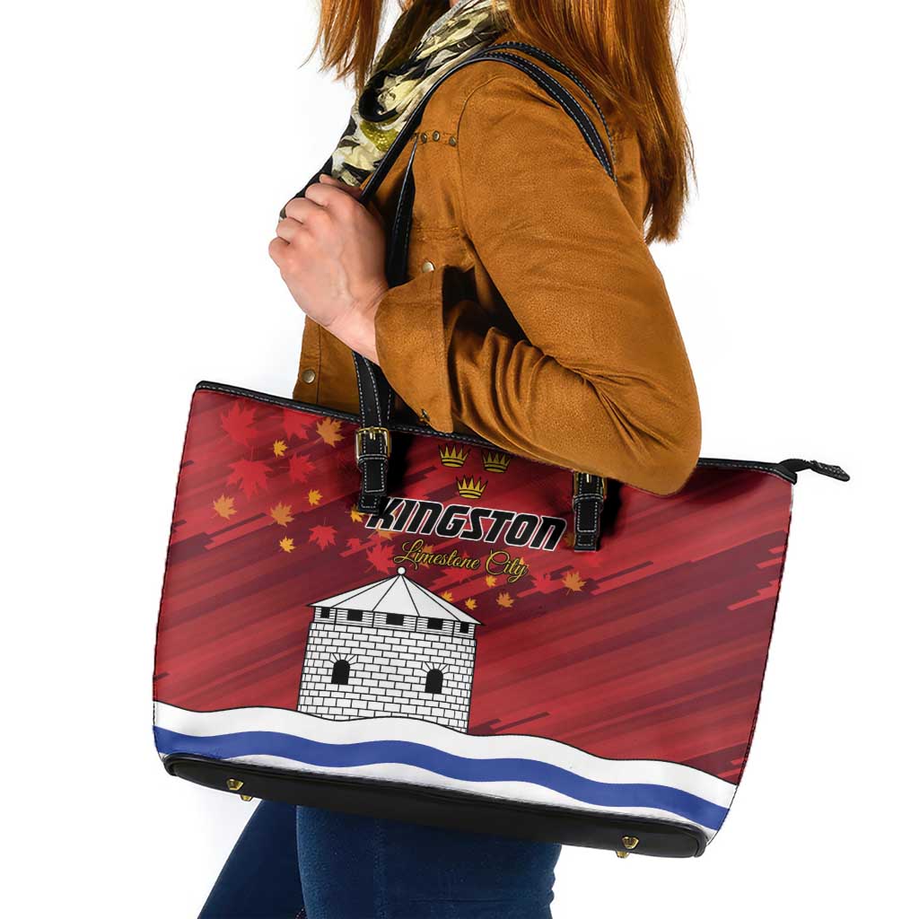 Kingston Leather Tote Bag Antiquitate Civilitate Humanitate