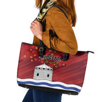 Kingston Leather Tote Bag Antiquitate Civilitate Humanitate