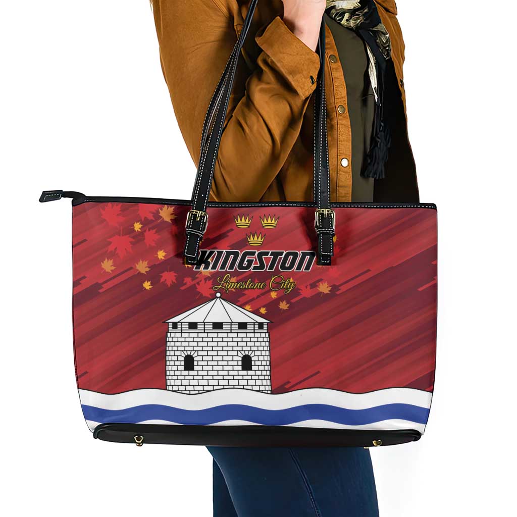 Kingston Leather Tote Bag Antiquitate Civilitate Humanitate
