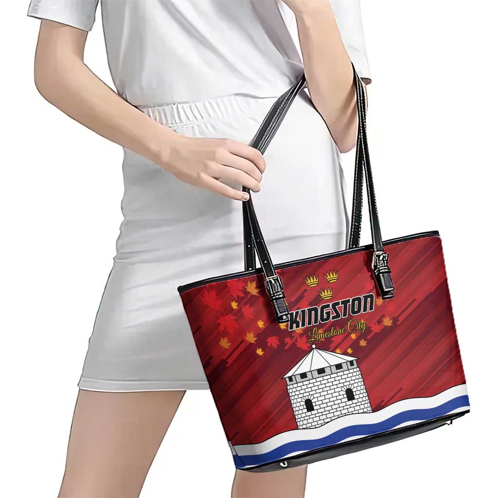 Kingston Leather Tote Bag Antiquitate Civilitate Humanitate