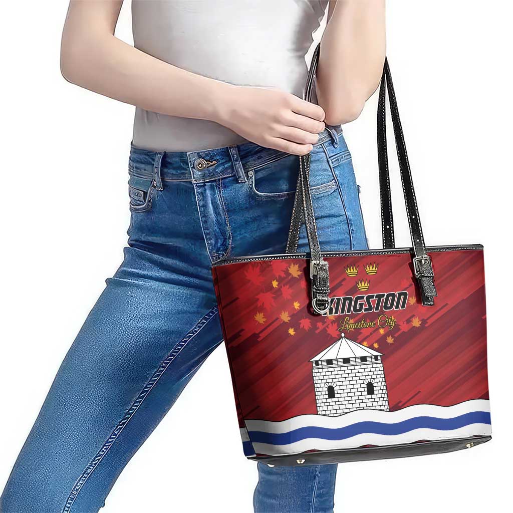 Kingston Leather Tote Bag Antiquitate Civilitate Humanitate
