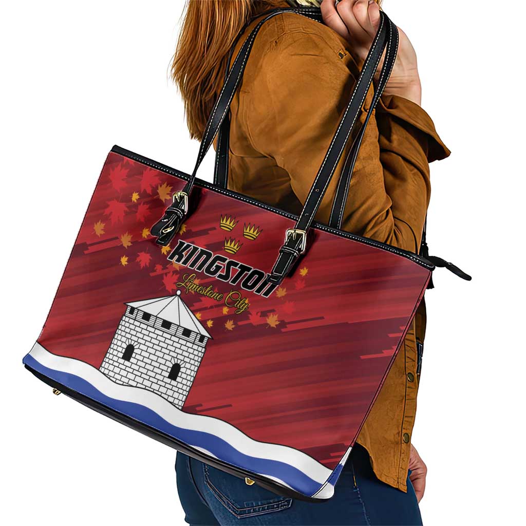 Kingston Leather Tote Bag Antiquitate Civilitate Humanitate