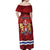 Personalised Kingston Off Shoulder Maxi Dress Antiquitate Civilitate Humanitate