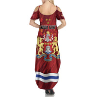Personalised Kingston Summer Maxi Dress Antiquitate Civilitate Humanitate