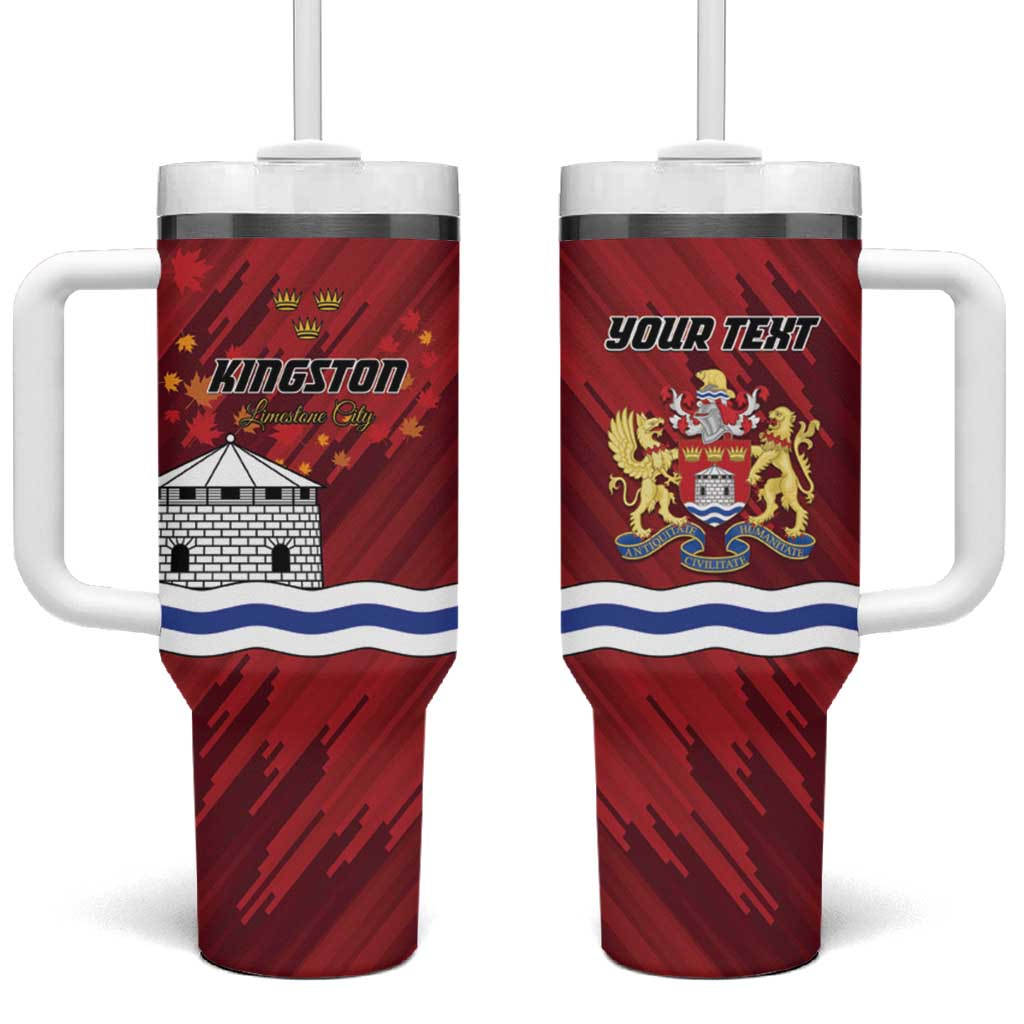 Personalised Kingston Tumbler With Handle Antiquitate Civilitate Humanitate