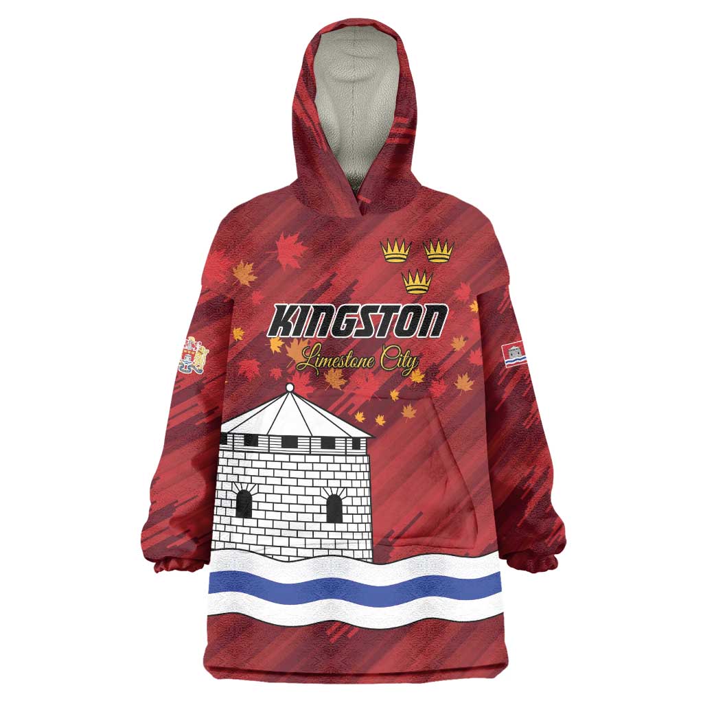 Personalised Kingston Wearable Blanket Hoodie Antiquitate Civilitate Humanitate