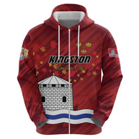Personalised Kingston Zip Hoodie Antiquitate Civilitate Humanitate
