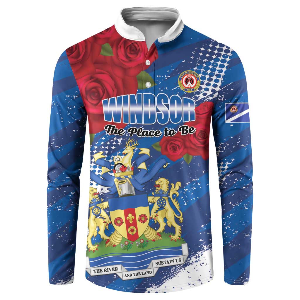 Personalised Windsor Button Sweatshirt The City of Roses