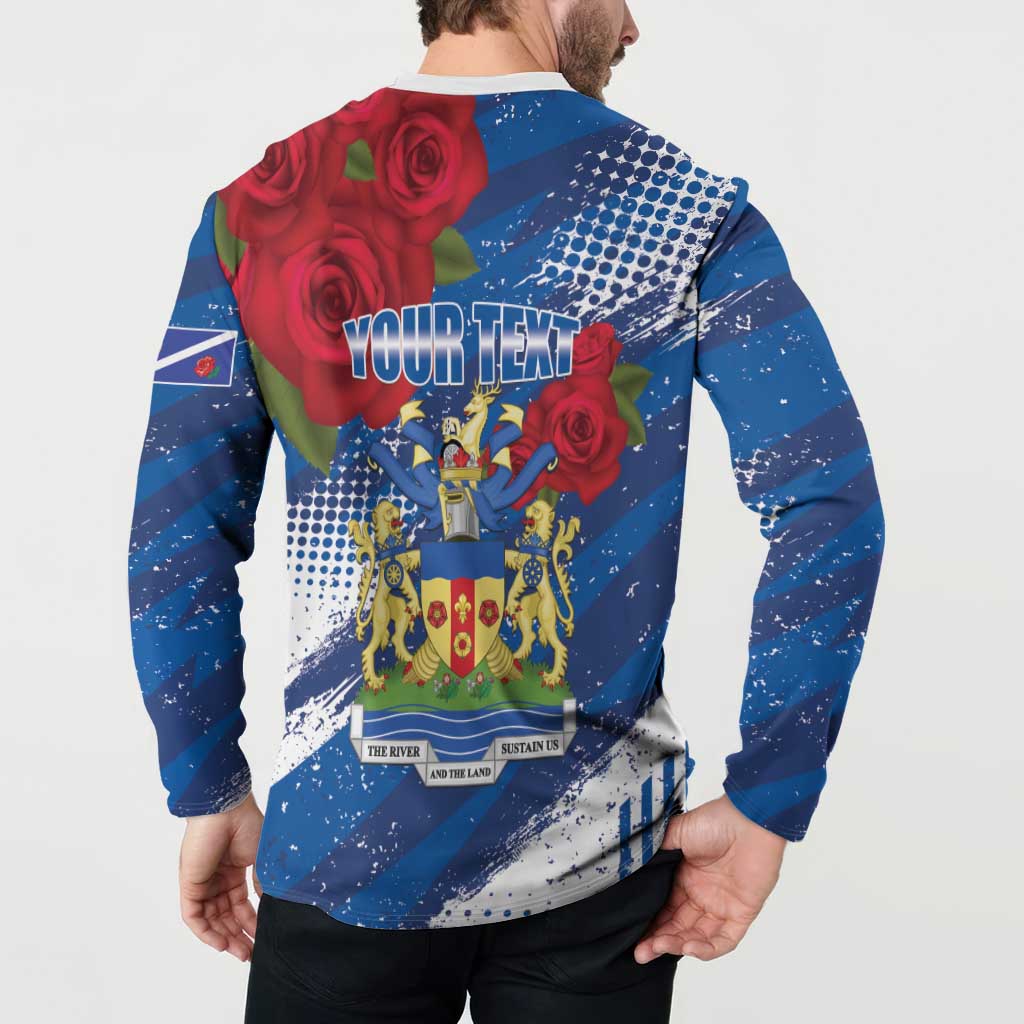 Personalised Windsor Button Sweatshirt The City of Roses