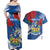 Personalised Windsor Couples Matching Off Shoulder Maxi Dress and Hawaiian Shirt The City of Roses