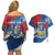 Personalised Windsor Couples Matching Off Shoulder Short Dress and Hawaiian Shirt The City of Roses