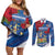 Personalised Windsor Couples Matching Off Shoulder Short Dress and Long Sleeve Button Shirt The City of Roses
