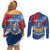 Personalised Windsor Couples Matching Off Shoulder Short Dress and Long Sleeve Button Shirt The City of Roses