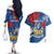 Personalised Windsor Couples Matching Off The Shoulder Long Sleeve Dress and Hawaiian Shirt The City of Roses