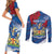 Personalised Windsor Couples Matching Short Sleeve Bodycon Dress and Long Sleeve Button Shirt The City of Roses