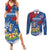 Personalised Windsor Couples Matching Summer Maxi Dress and Long Sleeve Button Shirt The City of Roses