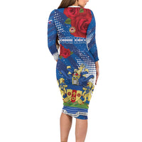 Personalised Windsor Family Matching Long Sleeve Bodycon Dress and Hawaiian Shirt The City of Roses