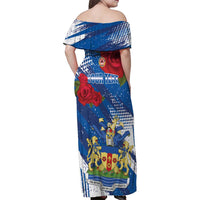 Personalised Windsor Family Matching Off Shoulder Maxi Dress and Hawaiian Shirt The City of Roses