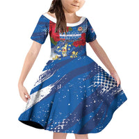 Personalised Windsor Family Matching Off Shoulder Short Dress and Hawaiian Shirt The City of Roses