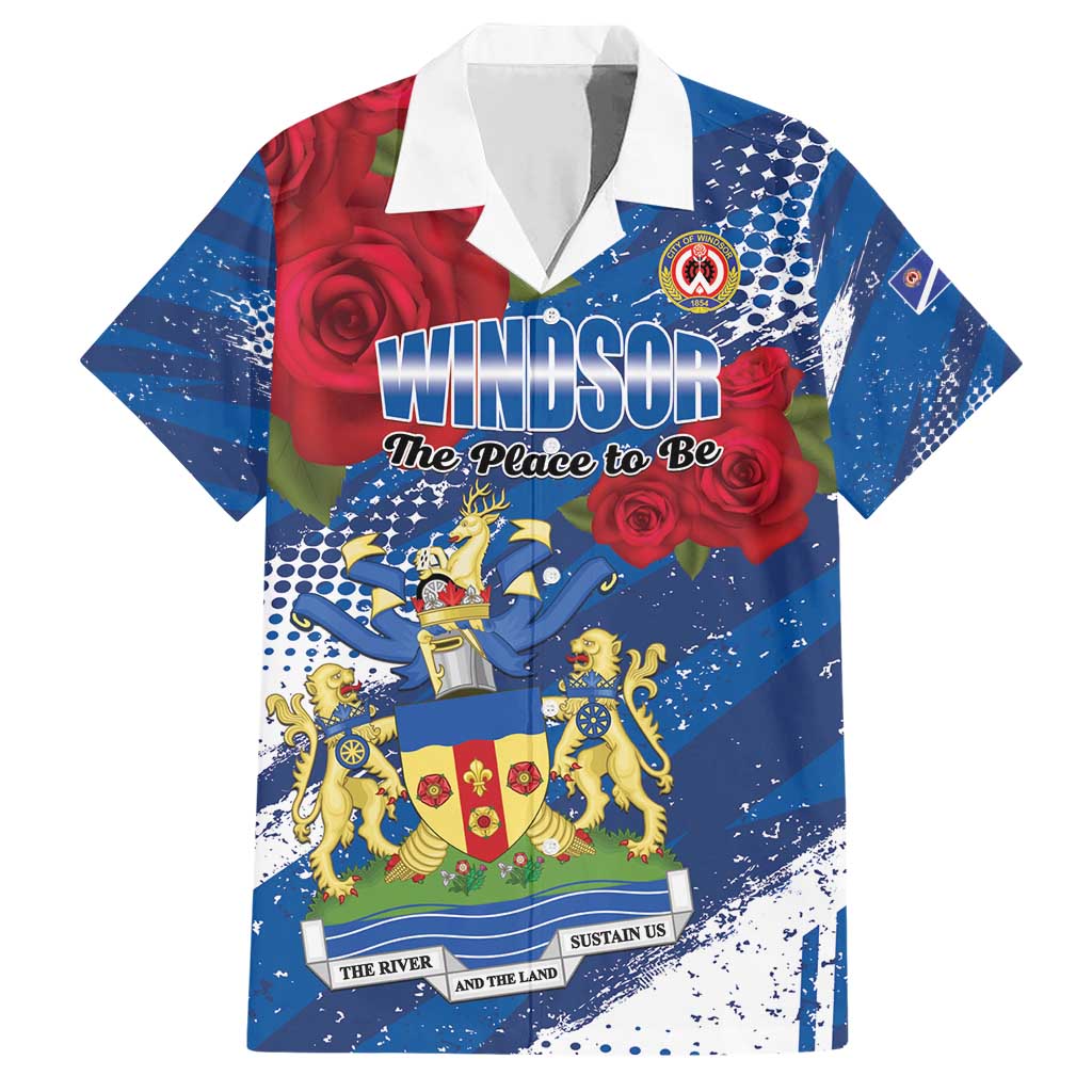 Personalised Windsor Family Matching Short Sleeve Bodycon Dress and Hawaiian Shirt The City of Roses