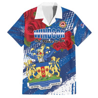 Personalised Windsor Family Matching Short Sleeve Bodycon Dress and Hawaiian Shirt The City of Roses