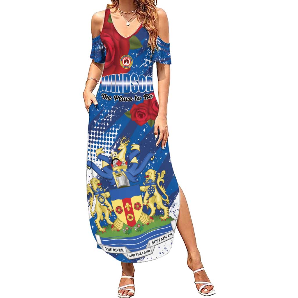 Personalised Windsor Family Matching Summer Maxi Dress and Hawaiian Shirt The City of Roses