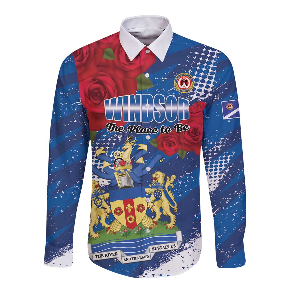 Personalised Windsor Long Sleeve Button Shirt The City of Roses