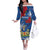 Personalised Windsor Off The Shoulder Long Sleeve Dress The City of Roses